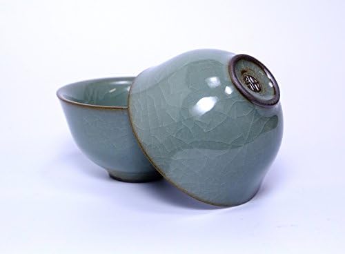 NANSHUI ® Longquan celadon sky blue high teacup . 1-Piece
