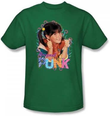 Punky Brewster - Original Punk Slim Fit Adult T-Shirt In Kelly Green, Size: Large, Color: Kelly Green