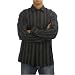 Mens Kenneth Cole Reaction black striped buttoned down dress shirt. 100% authentic brand name long sleeve button up top with exquisite tailored cutting. Very fresh and outstanding designer top for both formal business and casual dinner occasions.