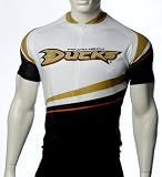 NHL Anaheim Ducks Women's Cycling Jersey, White, Small