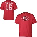 Reebok San Francisco 49ers Joe Montana Retired Legends Name & Number T-Shirt