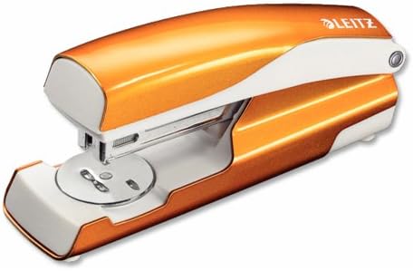 Leitz WOW Metal Stapler 30 Sheet Throat Depth 60mm Orange Ref 55022044