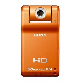 Sony MHS-PM1 High Definition SnapShot Camcorder with 5MP Camera & 4x Digital Zoom with 1.8 inch Screen - Orange
