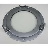 11 Aluminum Porthole Window w/Aluminum Color Finish Nautical Ship