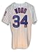 Kerry Wood Autographed Chicago Cubs Pinstripe Jersey Inscribed with 