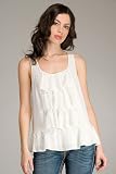 Juicy Couture - Juicy Couture Soft Woven White Top