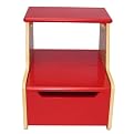 Circo Step Stool w/ Storage - Natural/Red