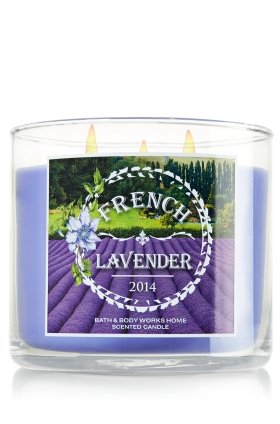 1 X NEW PROVENCE 2014 Bath & Body Works FRENCH LAVENDER 3 Wick Scented Candle 14.5 oz./411 g