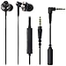 Audio-Technica ATH-CKM500ISBK In-Ear Headphones for Smartphone - Black