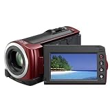 Sony HDR-CX105ER HD-Camcorder (Memory Stick, 10-fach optischer Zoom, 8 GB interner Speicher, 6,9 cm (2,7 Zoll) Display, Bildstabilisator, Touchscreen) rotvon "Sony"