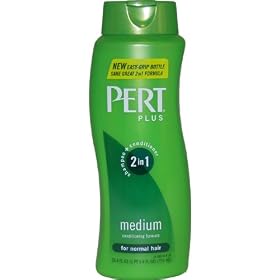 Pert Plus 2in1 Shampoo + Conditioner, medium, for normal hair 25.4-Ounce Bottles (Pack of 4)