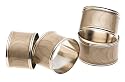 Lenox Laurel Leaf Set of 4 Napkin Rings Platinum