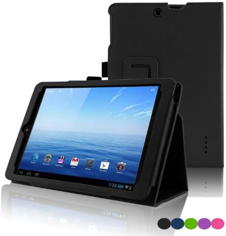 Nextbook 7.85 Case - ACcase E-FUN Nextbook 7.85 Protective Case Cover - Standing PU Leather Cover Case for E FUN Nextbook 7.85 8GB Memory Quad Core 2014 Release Tablet (Not Fit Nextbook Premium 8HD) - Black