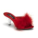 BELLE-301F (ROMANCE-03) 3" Heel Fur Sandal