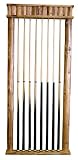 Rush Creek Log Cabin Style 8-Cue Wall Rack