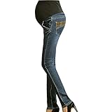 マタニティー ストレッチ 伸びる デニム パンツ M