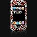 Designer SKULL Black Red White Snap On Hard Protective Case Cover + Belt Clip for Apple iPhone i-phone