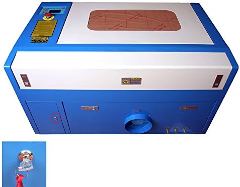 GoWorks 50W CO2 Laser Engraving Engraver Cutting Tools High Precision Auxiliary Rotary Cutter Air Assist High Speed DSP Control Desktop