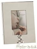 Bambino Baby Christening Gifts. Silverplated Photo Frame with Teddy Bear 2