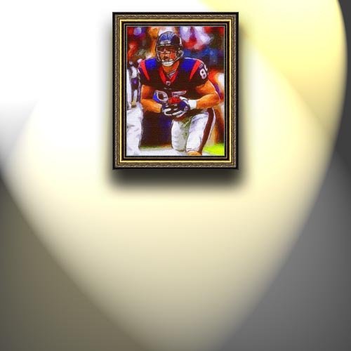 Completely Handpainted American Football Sport Painting, Custom Order FL4441, Oil on Canvas, with Option to Paint Jerry, Brett & Co. from Any Other Favorite Photograph or Picture, Unframed, Size 24'' x 32