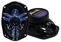 Blitz - 6'' x 9'' Three-Way Triaxial Speaker System w/Blue LED Light Accent - BZX693