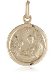 14K Yellow Gold Baptism Medal (5/8" x 5/8")