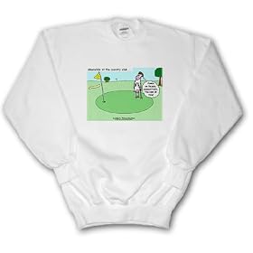 Londons Times Funny Cow Cartoons - Cow Country Club - Golf - Sweatshirts
