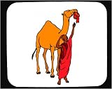Mouse Pad with man, camel, body, individuals, individual, stealing, humans, hat, person, human, persons, dromedary, people