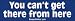 You can't get there from here - Refrigerator Magnets 7x2 in