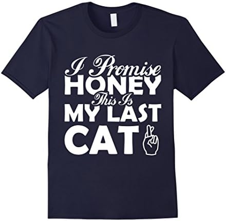 Men's I Promise Honey This Is My Last Cat 2XL Navy