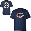 Men`s Chicago Bears #23 Devin Hester Name and Number Tshirt