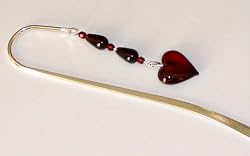 Silver Plated Bleeding Heart Bookmark