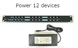 WS-POE-12-48v60w 12 Port passive Power over Ethernet PoE Injector with 48v 60watt power supply for Cameras, IP phones, Access Points
