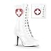 Funtasma Women's INFIRMARY-1023, 4 Boot W/Interchangeable Patches available in 2 colors