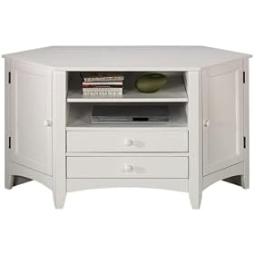 Hawthorne Corner Wide screen Tv Stand, 48W, WHITE by Home Decorators Collection