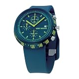 Issey Miyake Midsize Blue Trapezoid: AL Collection Chronograph Watch #SILAT002