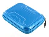 Memory Foam Hard Shell Case (Candy Blue) for Seagate FreeAgent GoFlex Pro 500GB Ultra-portable Drive USB 2.0 STAD500100 Black