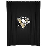 NHL Pittsburgh Penguins 72'' x 72'' Black Shower Curtain