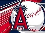 Los Angeles Angels Queen Size Raschel Plush Blanket