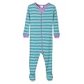 Toddler Girls' Circo&reg; Cotton Footie - Turquoise/Grey