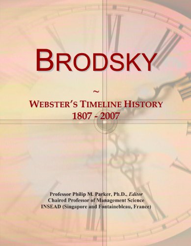 Brodsky: Webster's Timeline History, 1807 - 2007