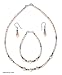 Pearl and garnet jewelry set, 'Daydream' 0.2 W 16.9 L