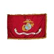 Indoor Marine Flag 3x5ft Nylon with Fringe