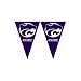 Kansas State Wildcats NCAA 25Ft String Of 6 x 9 Party Pennants (Flags)