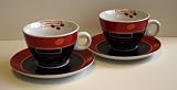 Set of 2 Cappuccino Cup & Saucer  from The Tabletop Company