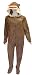 Sock Monkey Fleece Onesie Footie Pajamas with Hood