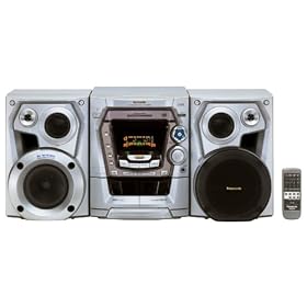 Panasonic SC-AK300 Compact Stereo System (Silver)