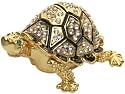BettyK Turtle Black/Gold Trinket Box