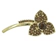 Vintage Amber Orchid Flower Brooch Gifts