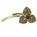 Jewelry : Amber Orchid Flower Pin Brooch